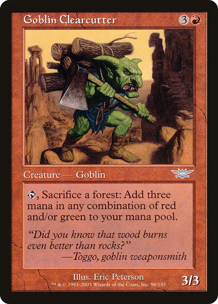 Goblin Clearcutter (LGN-096) (Foil)