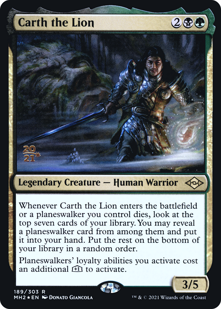 Carth the Lion (PRE-189S) (Foil)