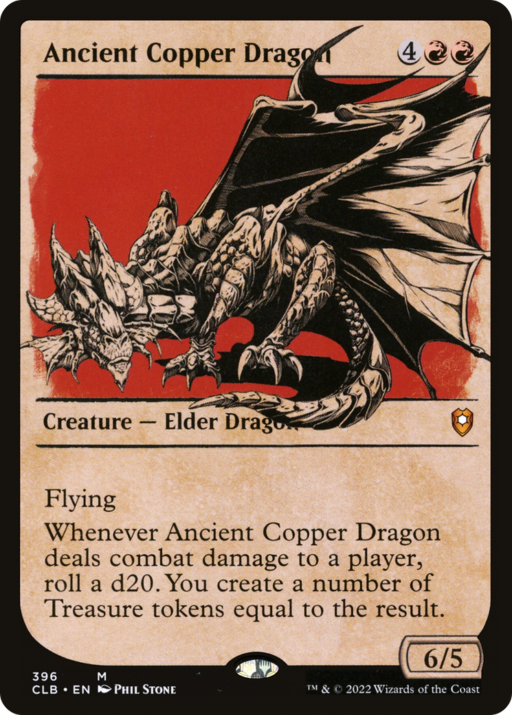 Ancient Copper Dragon (CLB-396) (Showcase) (Foil)
