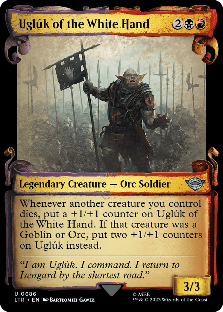 Uglúk of the White Hand (LTR-686) (Showcase) (Scroll)
