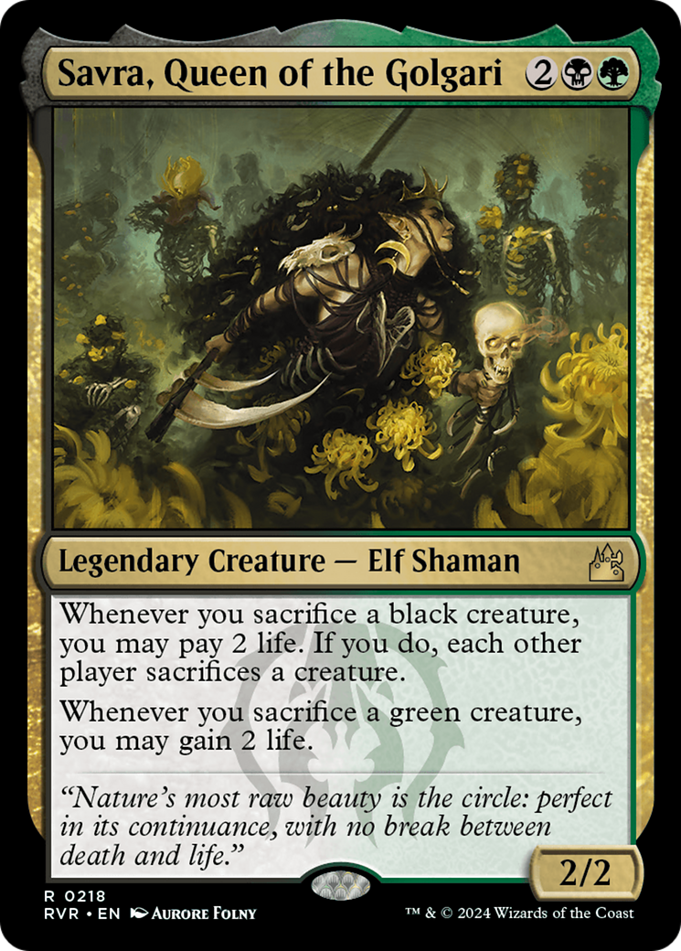 Savra, Queen of the Golgari (RVR-218) (Foil)