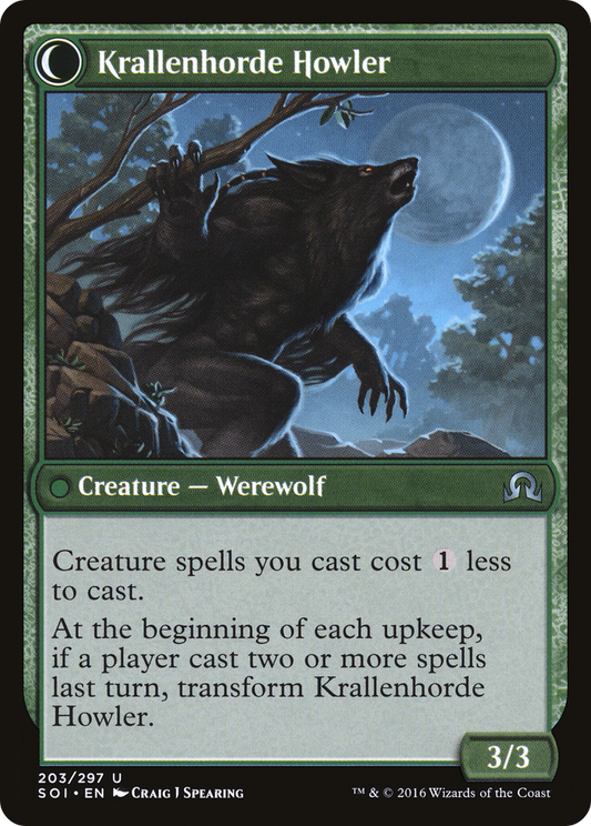 Duskwatch Recruiter // Krallenhorde Howler (SOI-203) (Foil)