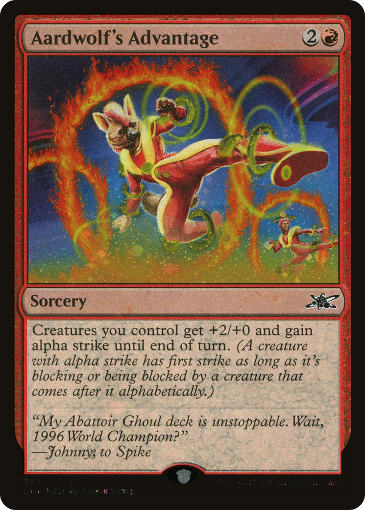 Aardwolf's Advantage (UNF-383) (Galaxy Foil)