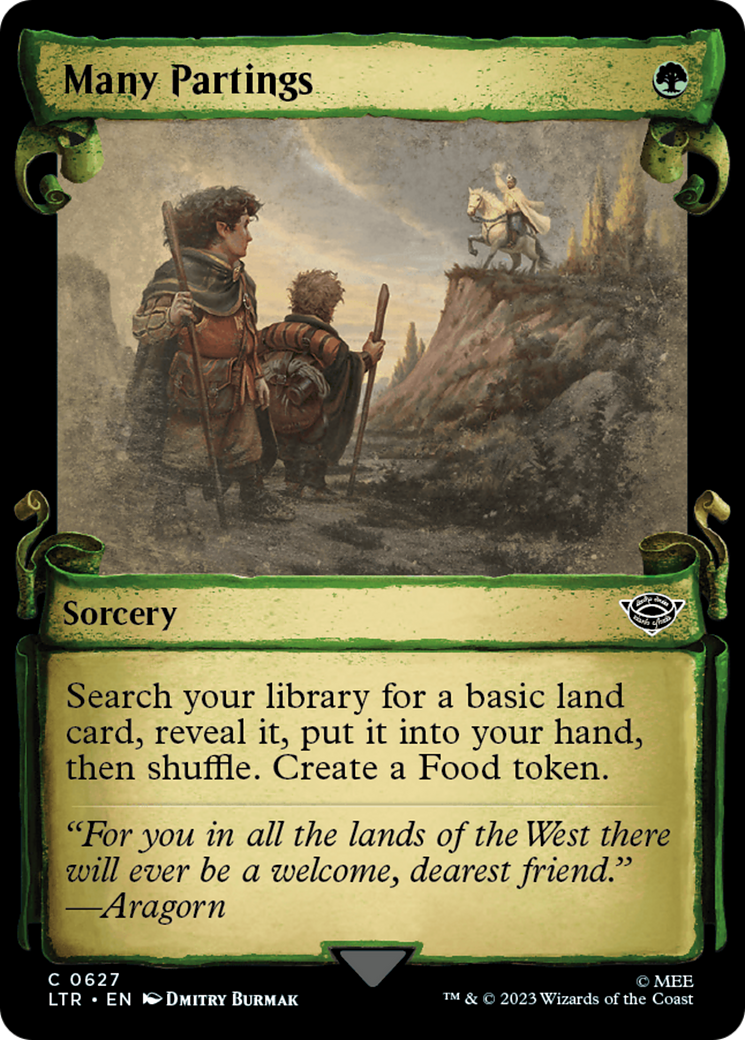Many Partings (LTR-627) (Showcase) (Scroll)