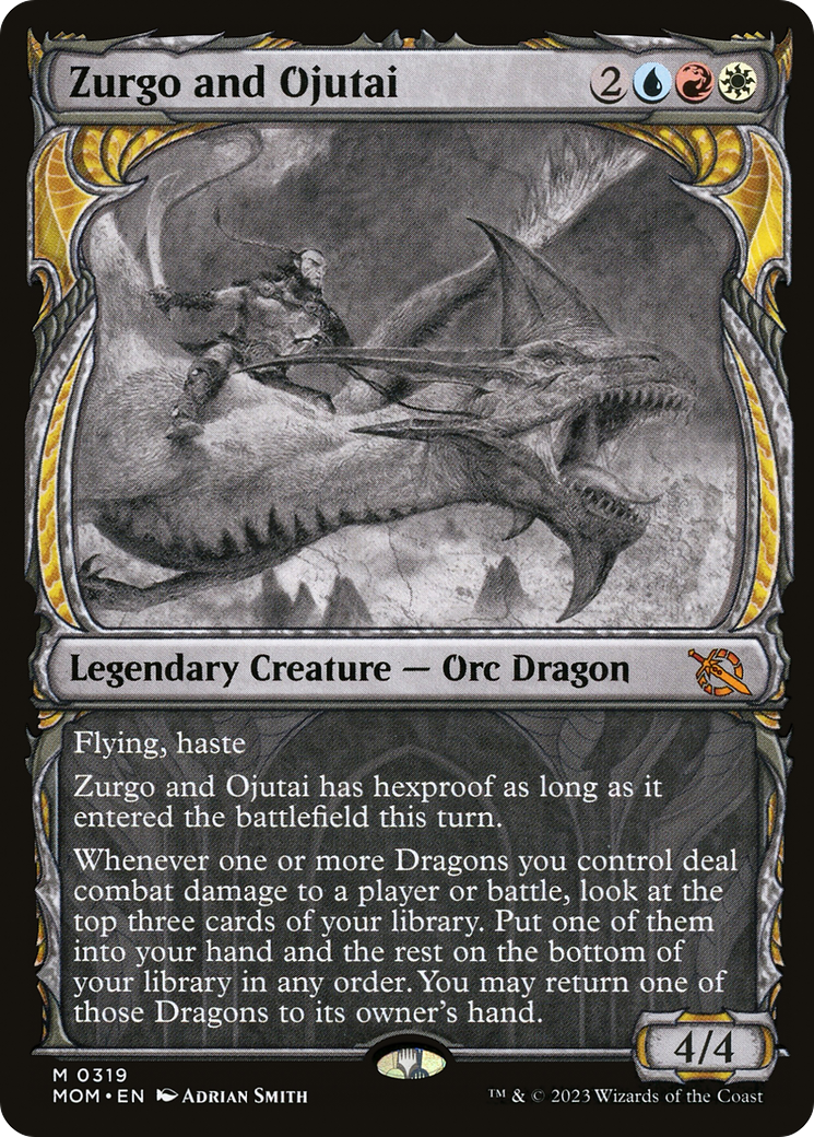 Zurgo and Ojutai (MOM-319) (Showcase) (Foil)
