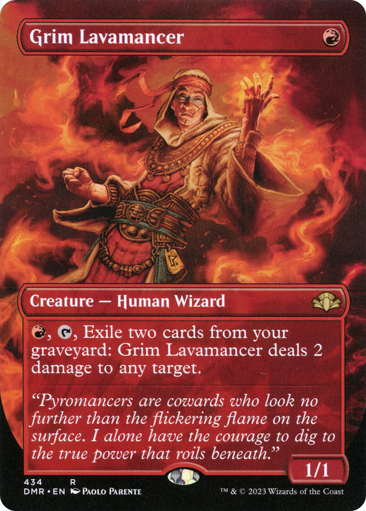 Grim Lavamancer (DMR-434) (Borderless) (Foil)
