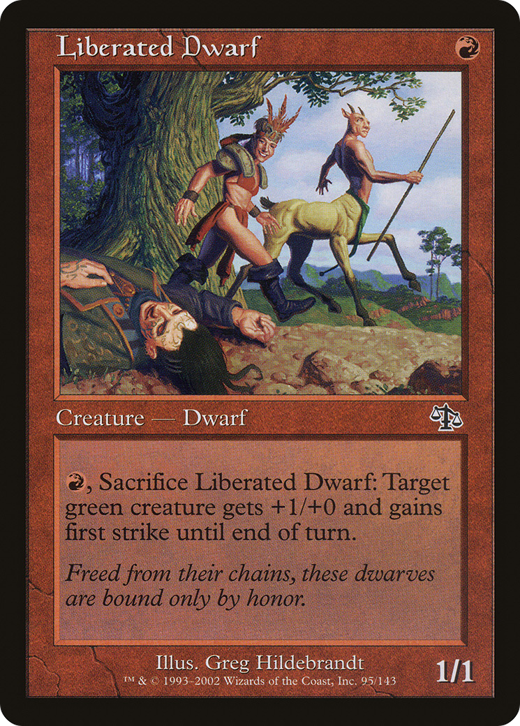 Liberated Dwarf (JUD-095) (Foil)