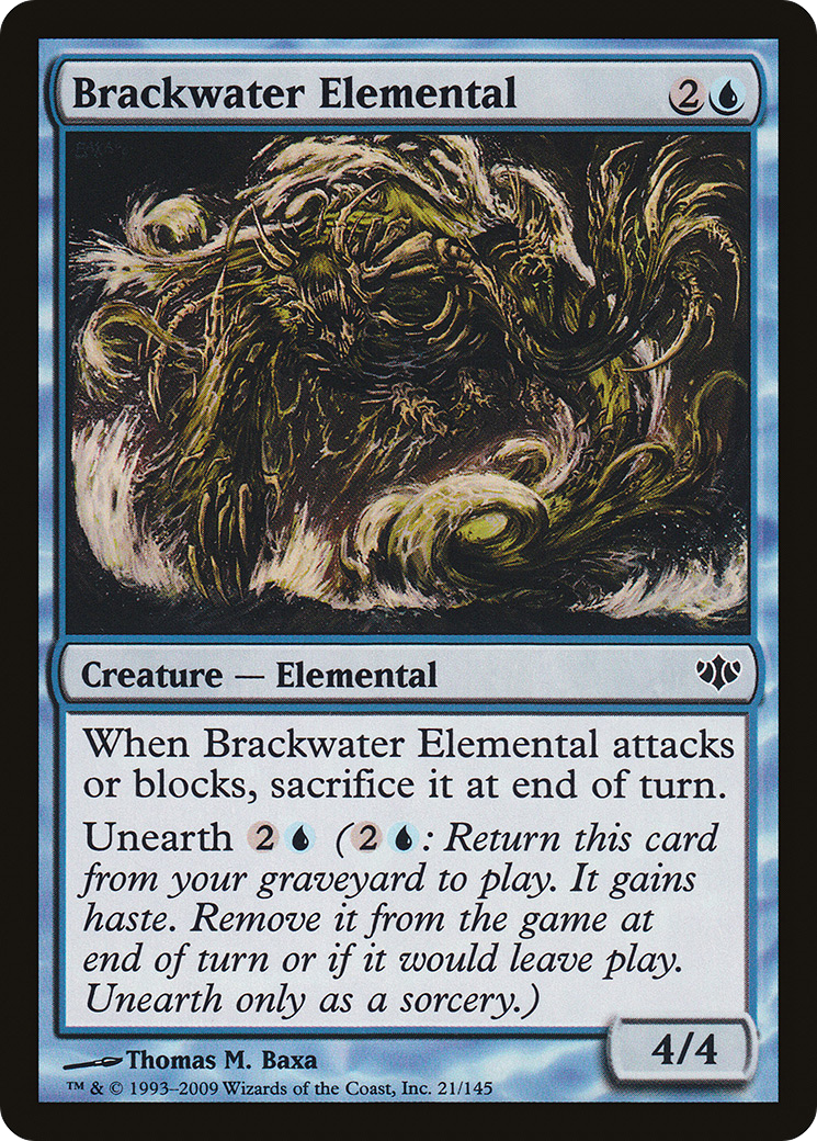 Brackwater Elemental (CON-021) (Foil)