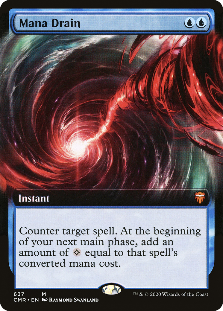 Mana Drain (CMR-637) (Extended Art)