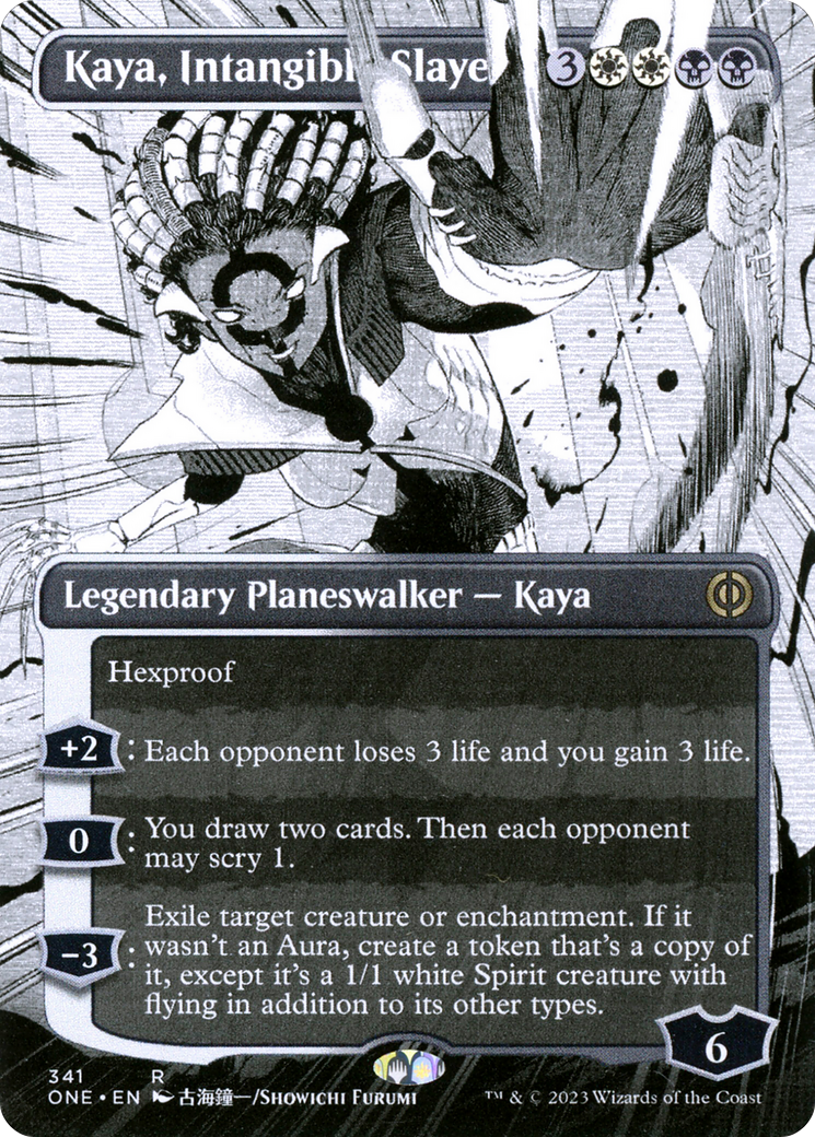Kaya, Intangible Slayer (ONE-341) (Showcase) (Borderless) (Foil)