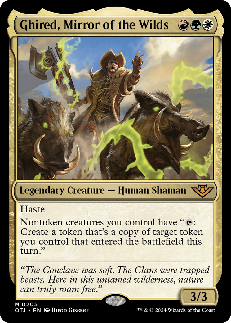 Ghired, Mirror of the Wilds (OTJ-205) (Foil)