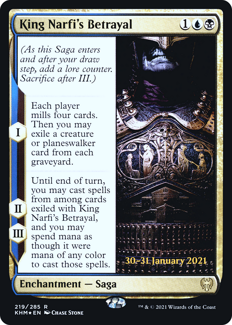 King Narfi's Betrayal (PRE-219S) (Foil)
