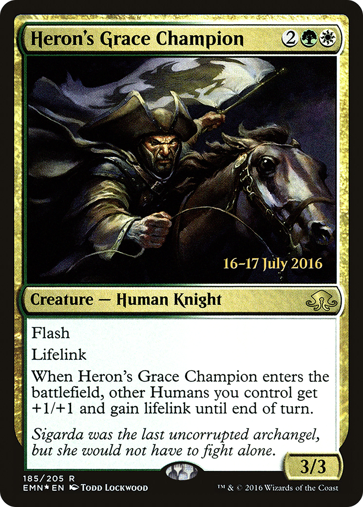 Heron's Grace Champion (PRE-185S) (Foil)
