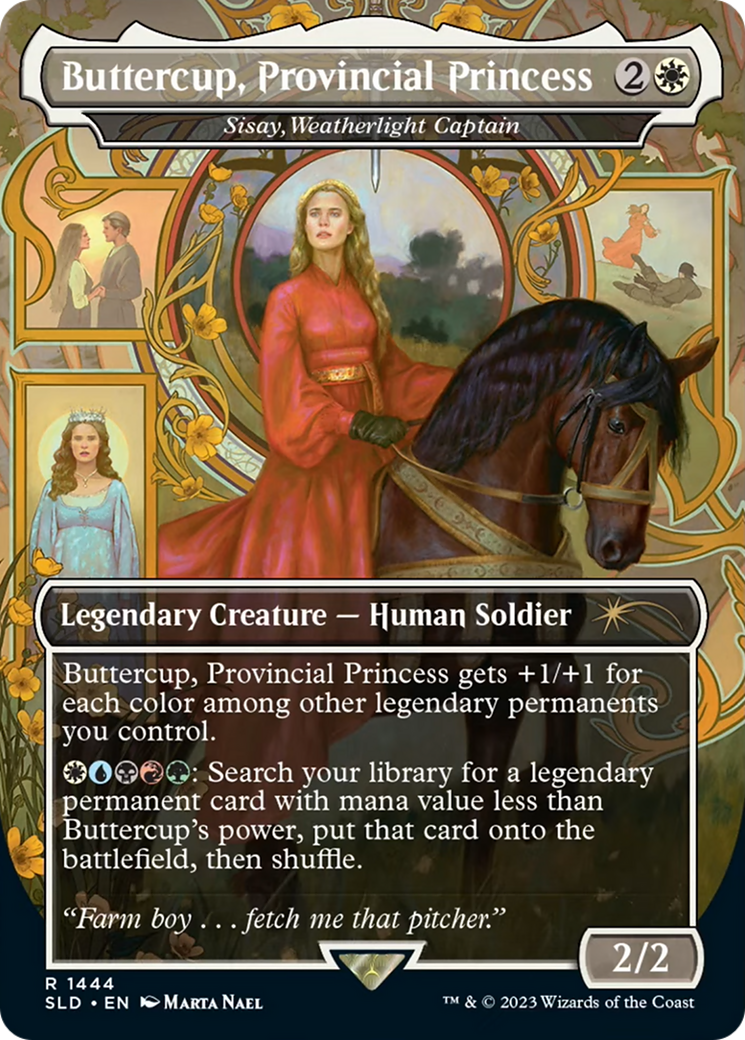 Buttercup, Provincial Princess / Sisay, Weatherlight Captain (SLD-1444) (Borderless) (Foil)