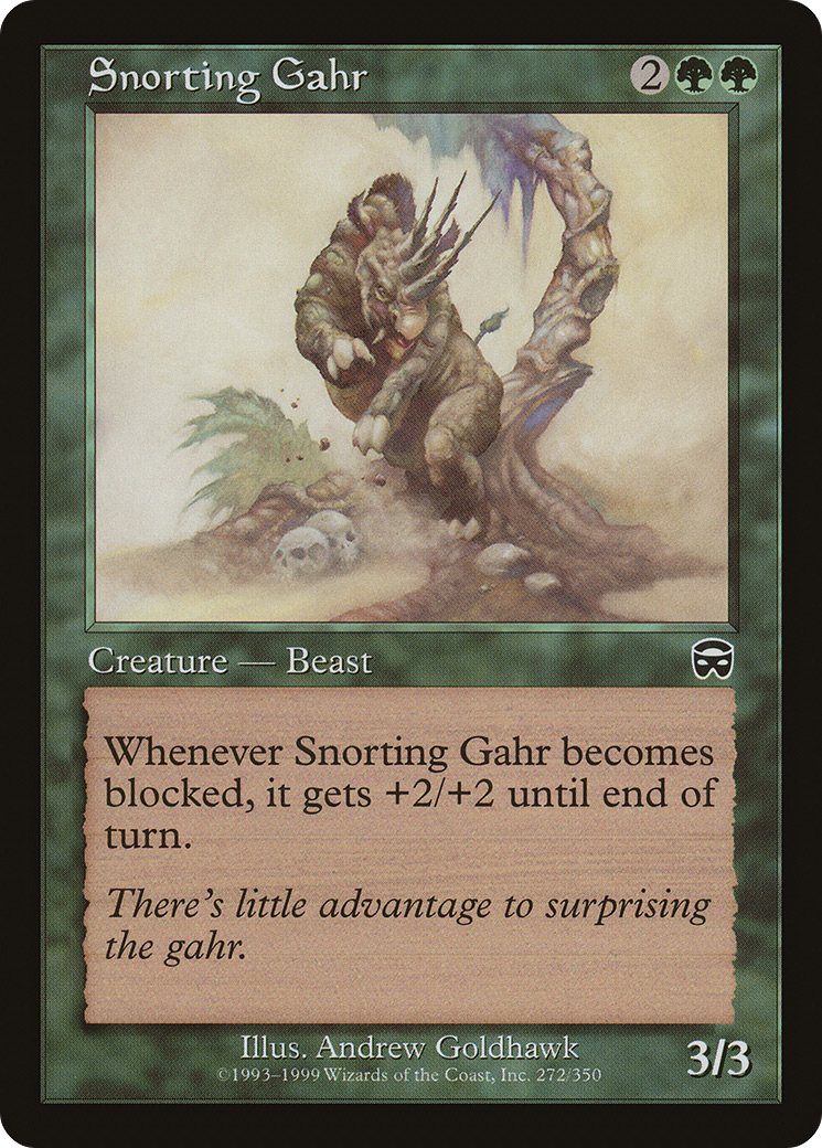 Snorting Gahr (MMQ-272) (Foil)
