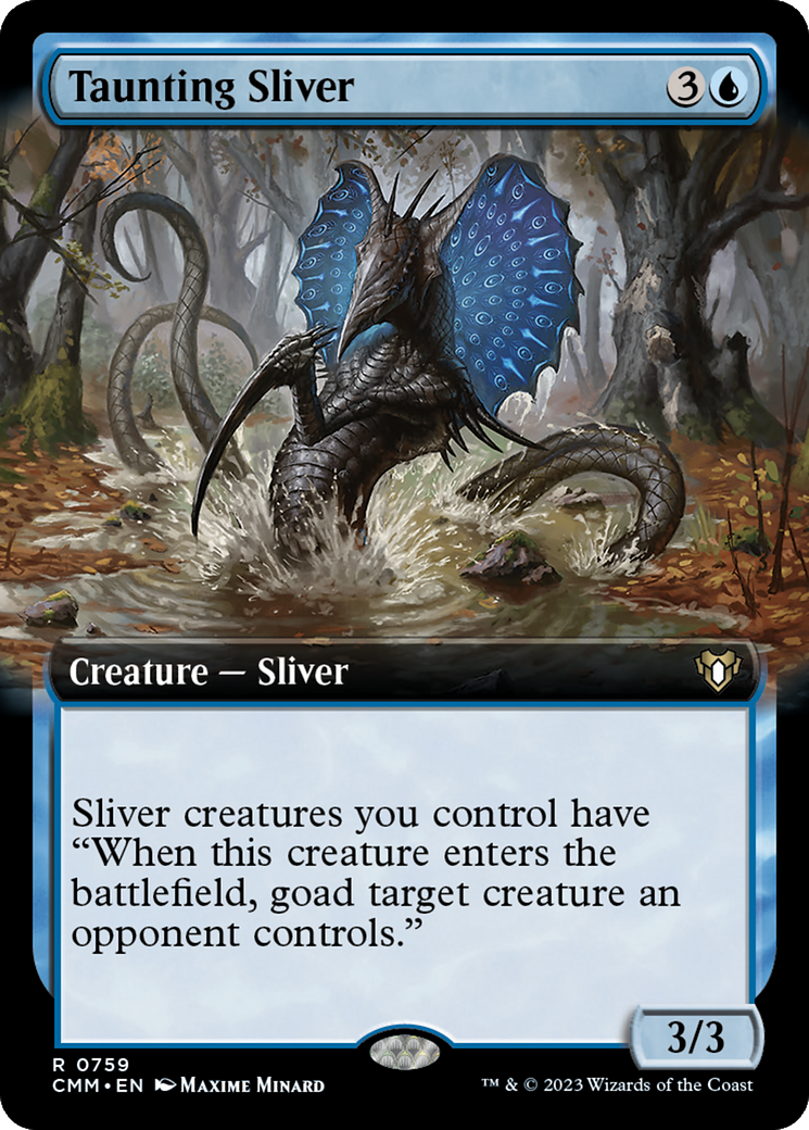 Taunting Sliver (CMM-759) (Extended Art) (Foil)