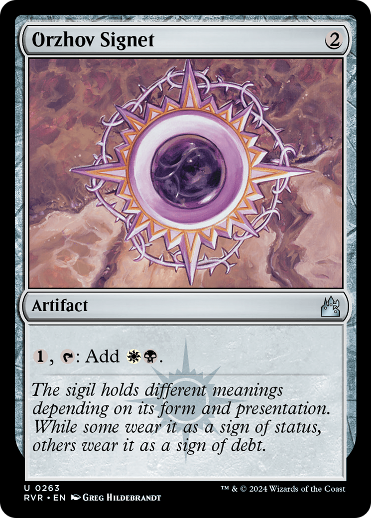 Orzhov Signet (RVR-263) (Foil)