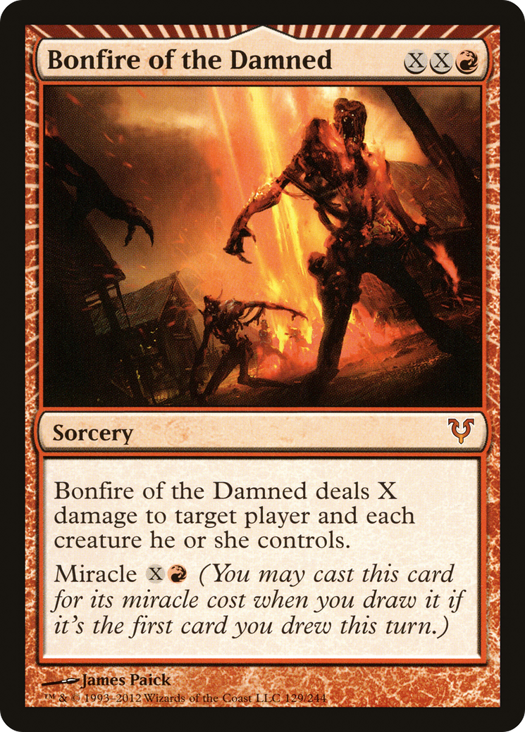Bonfire of the Damned (AVR-129) (Foil)