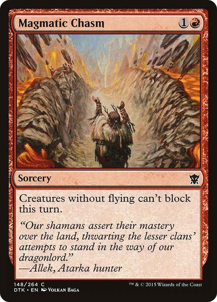 Magmatic Chasm (DTK-148) (Foil)
