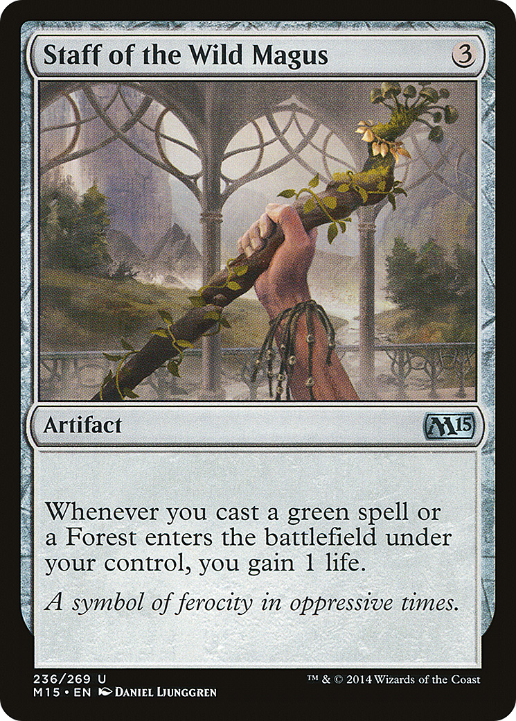 Staff of the Wild Magus (M15-236) (Foil)