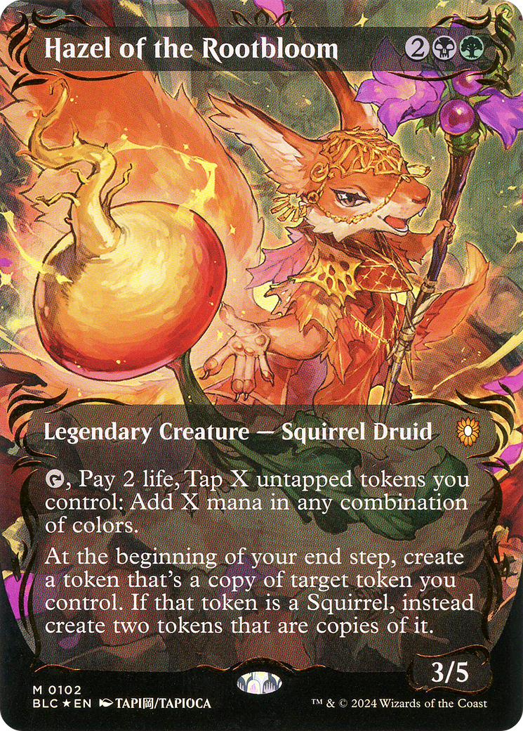 Hazel of the Rootbloom (BLC-102) (Borderless) (Raised Foil)