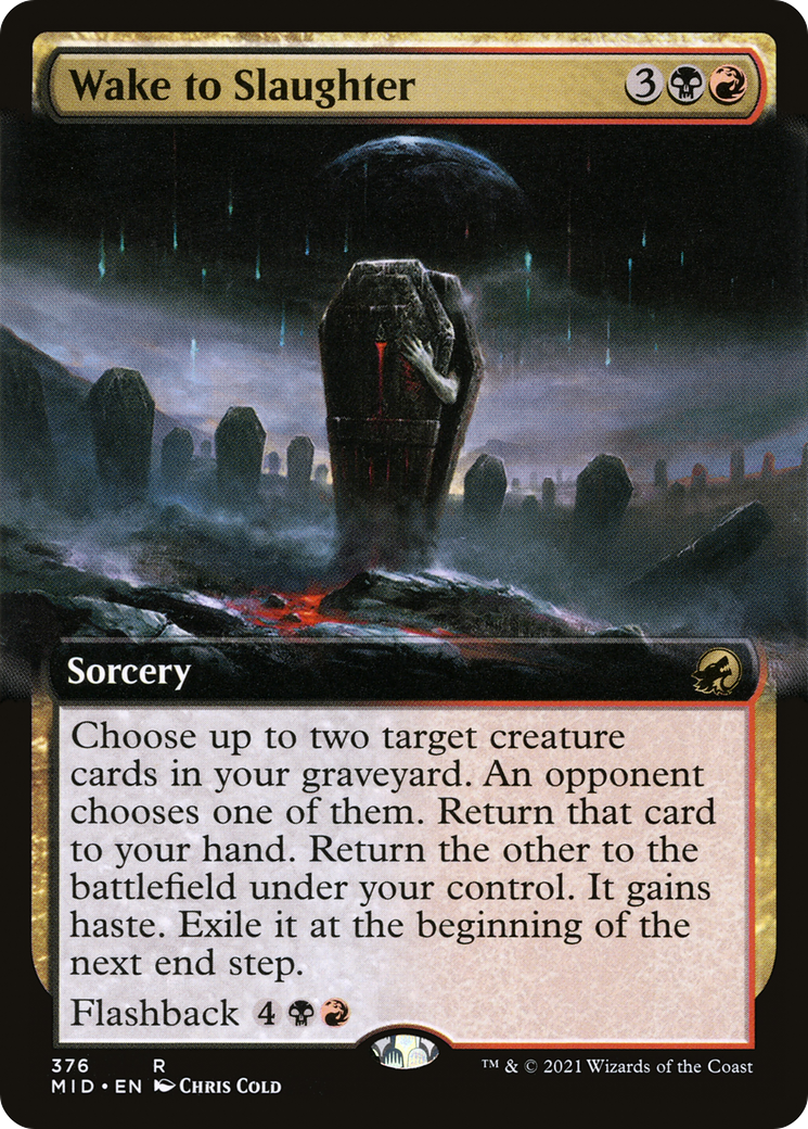 Wake to Slaughter (MID-376) (Extended Art) (Foil)