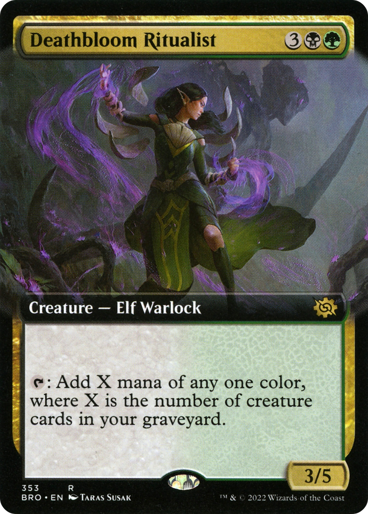 Deathbloom Ritualist (BRO-353) (Extended Art)