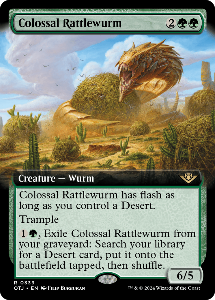 Colossal Rattlewurm (OTJ-339) (Extended Art)