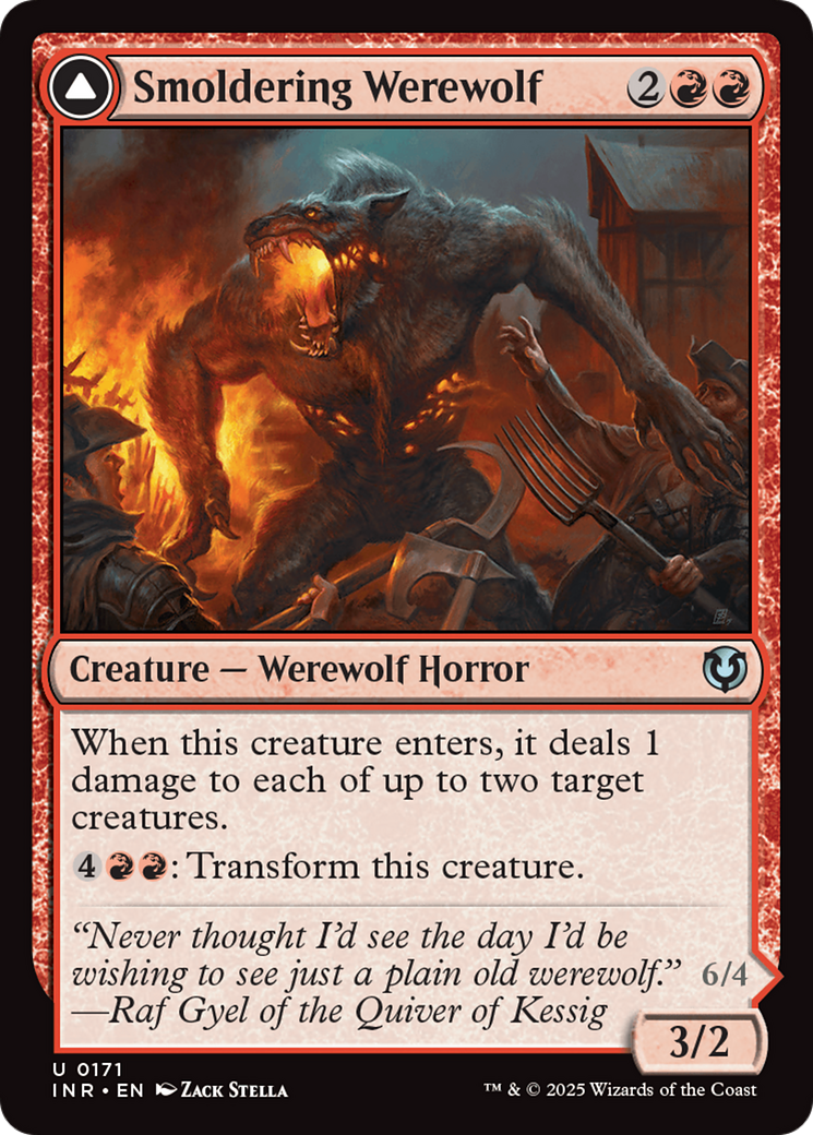 Smoldering Werewolf // Erupting Dreadwolf (INR-171)