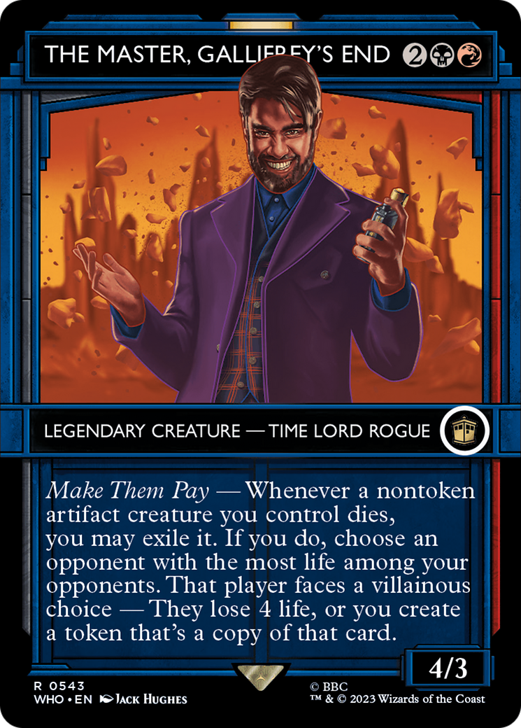 The Master, Gallifrey's End (WHO-543) (Showcase) (Borderless)