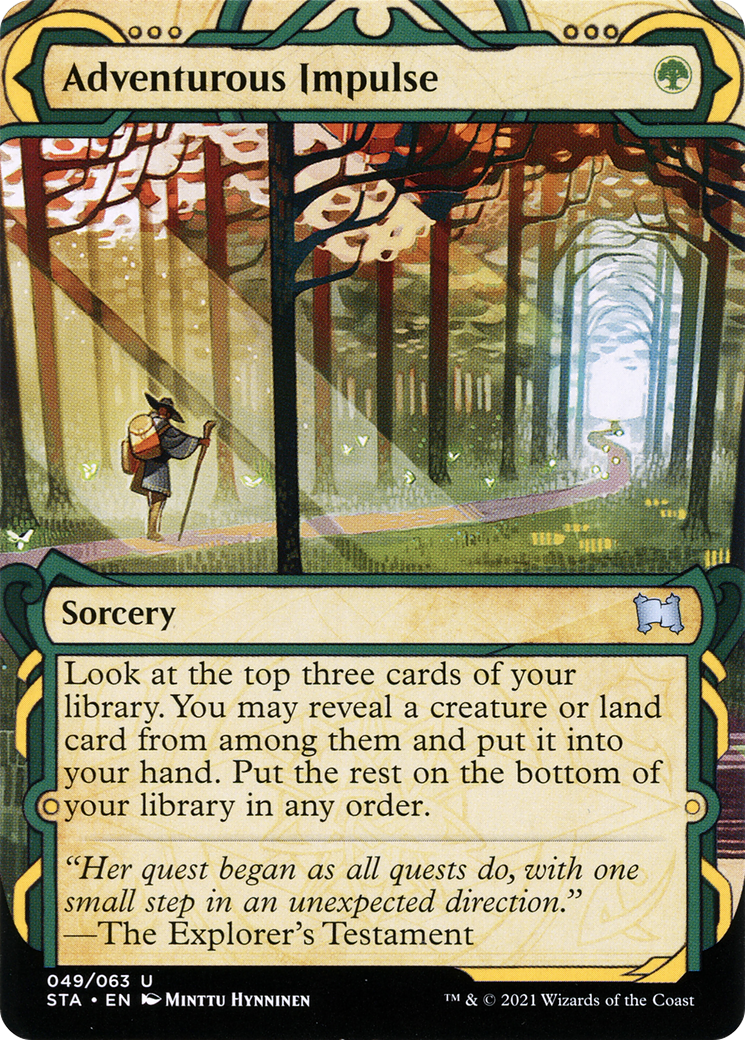 Adventurous Impulse (STA-049) (Showcase) (Borderless)