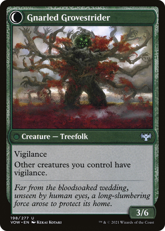 Dormant Grove // Gnarled Grovestrider (VOW-198) (Foil)