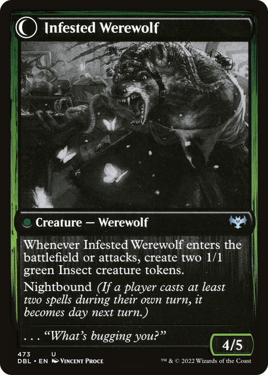 Infestation Expert // Infested Werewolf (DBL-473) (Foil)