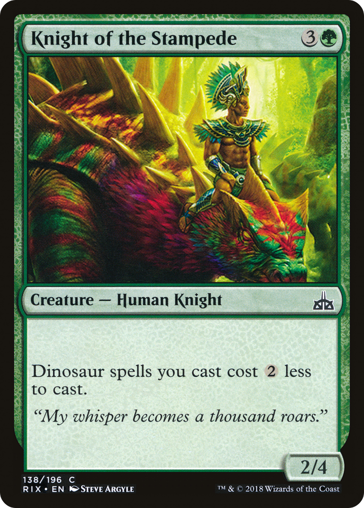 Knight of the Stampede (RIX-138) (Foil)