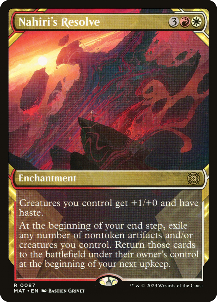 Nahiri's Resolve (MAT-087) (Showcase) (Foil)
