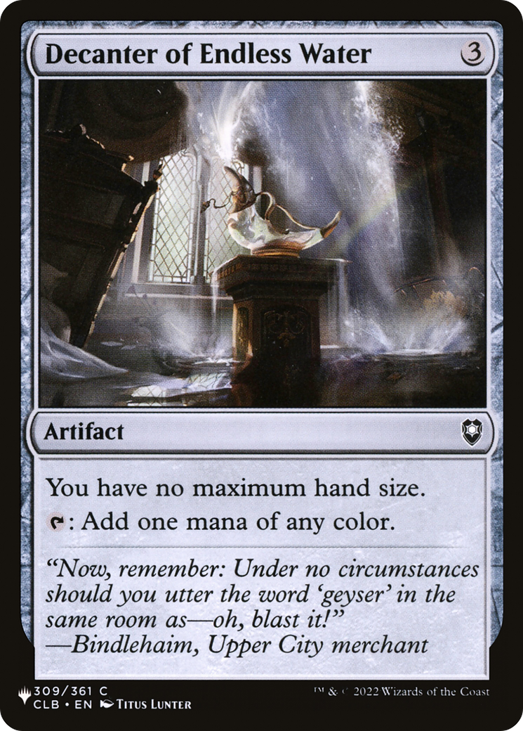 Decanter of Endless Water (LIST-CLB-309)