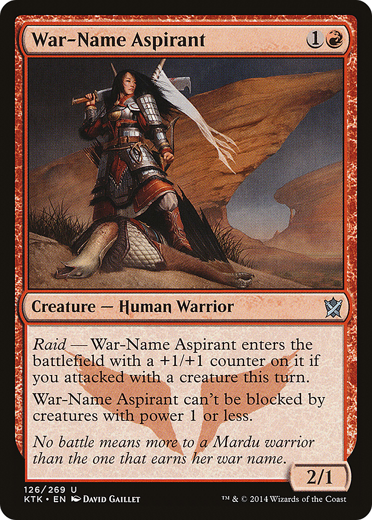 War-Name Aspirant (KTK-126) (Foil)