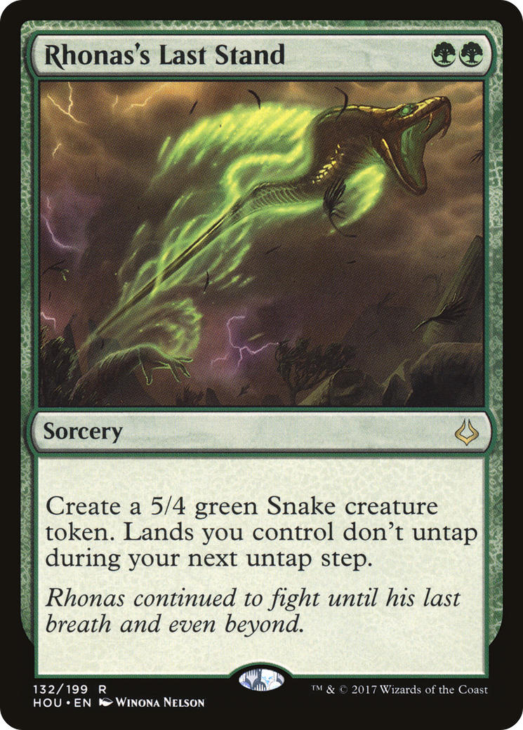 Rhonas's Last Stand (HOU-132) (Foil)