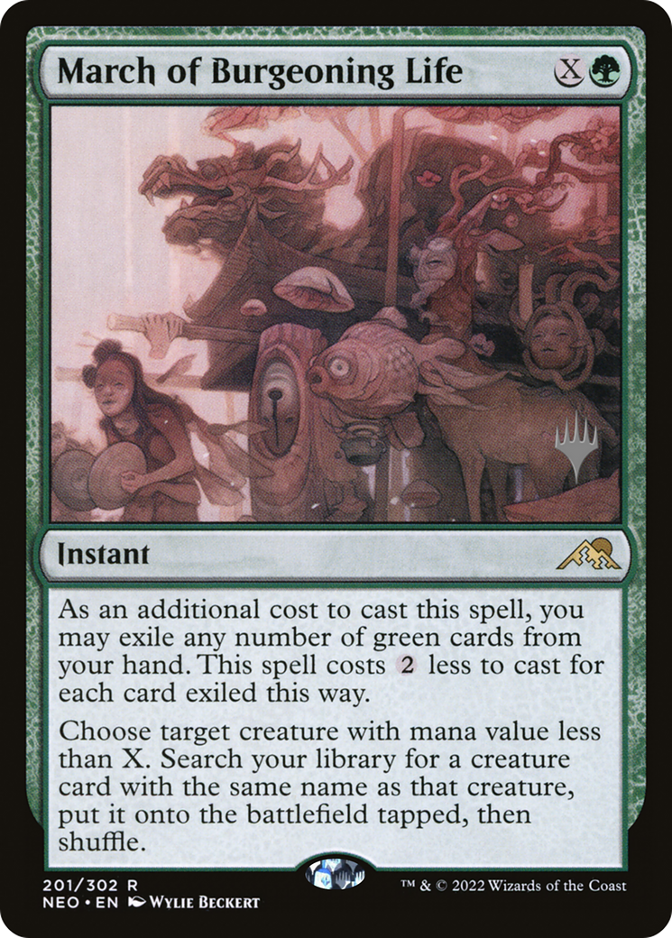 March of Burgeoning Life (PPNEO-201P) (Foil)