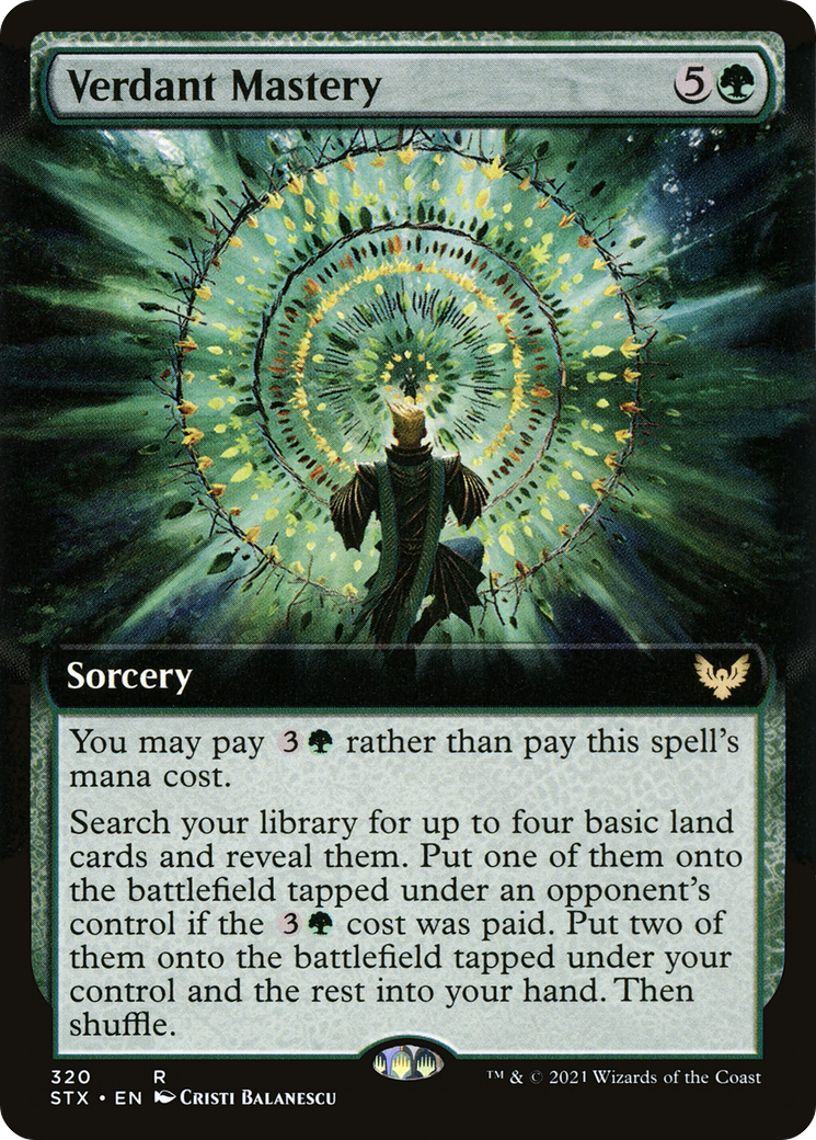Verdant Mastery (STX-320) (Extended Art) (Foil)