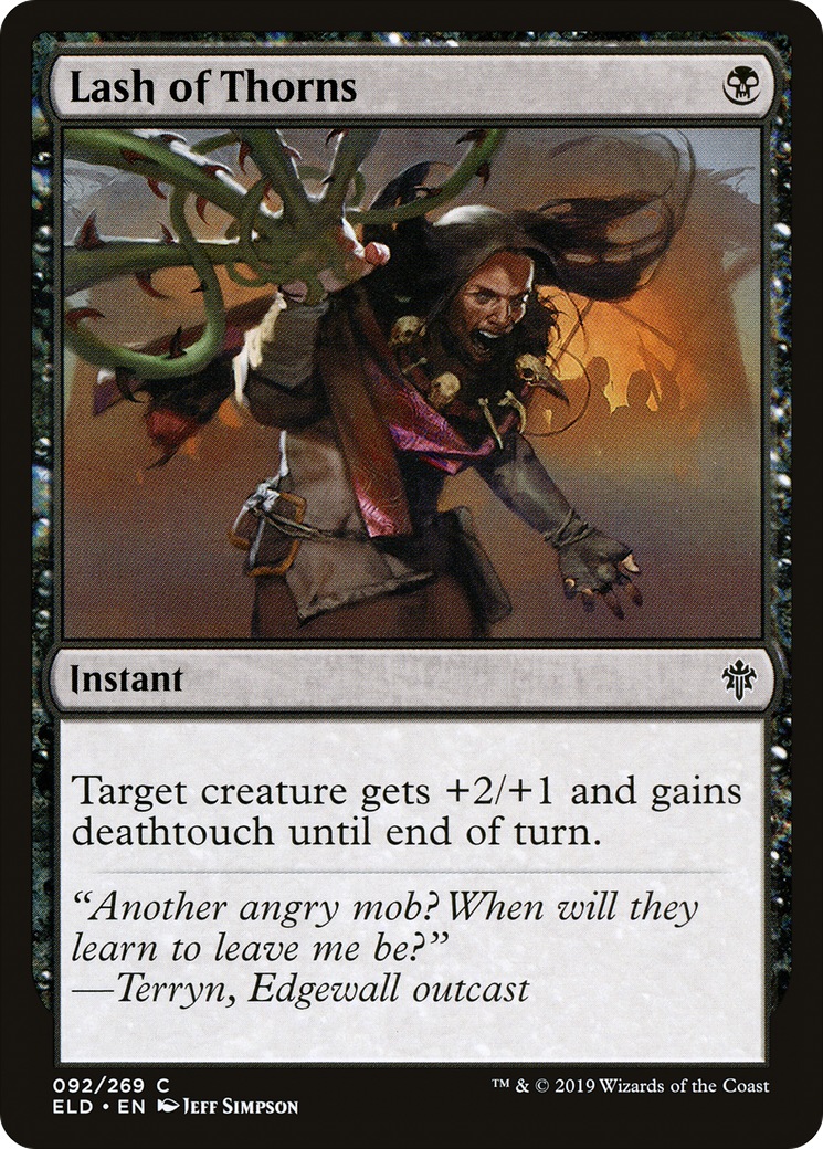 Lash of Thorns (ELD-092) (Foil)