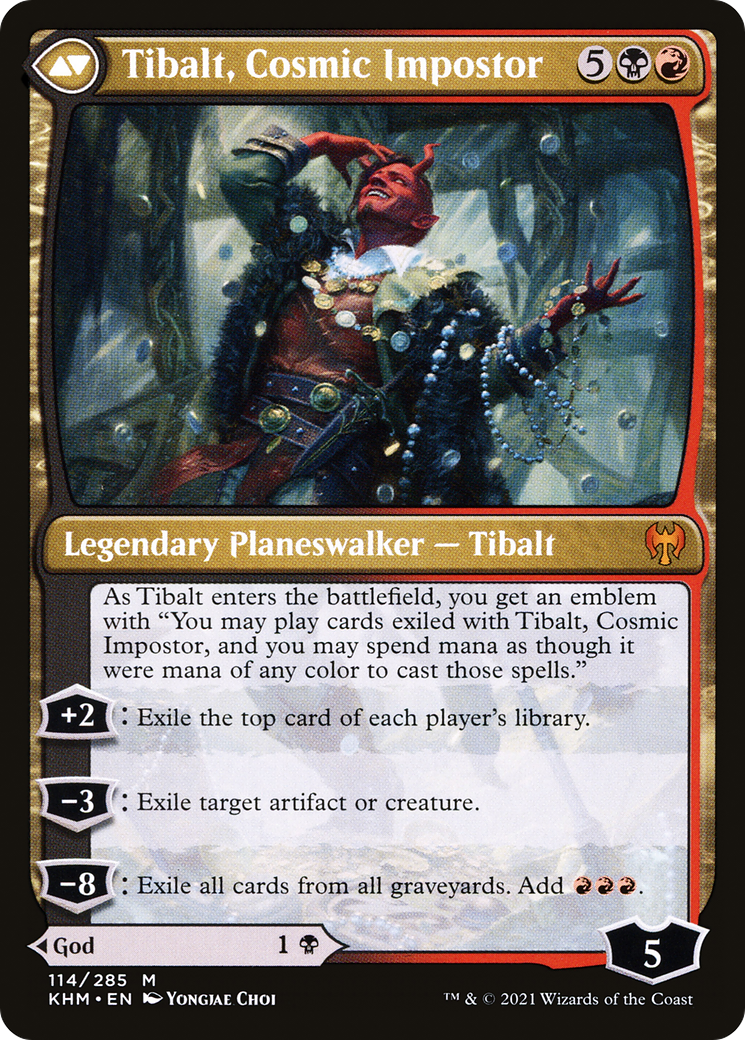 Valki, God of Lies // Tibalt, Cosmic Impostor (KHM-114) (Foil)