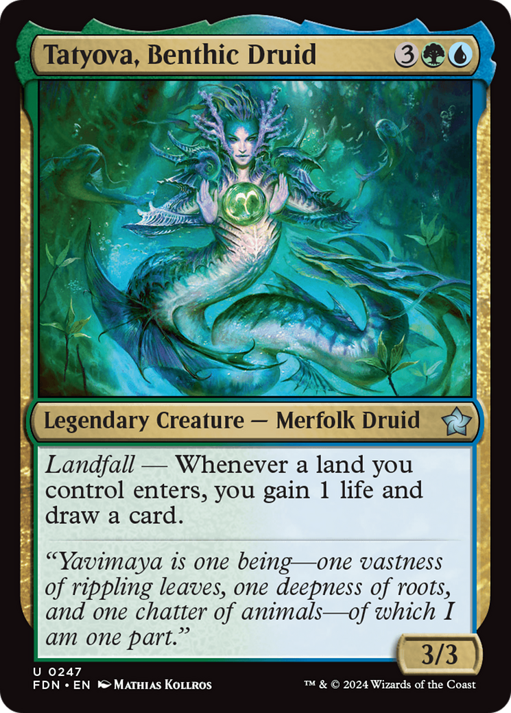 Tatyova, Benthic Druid (FDN-247) (Foil)