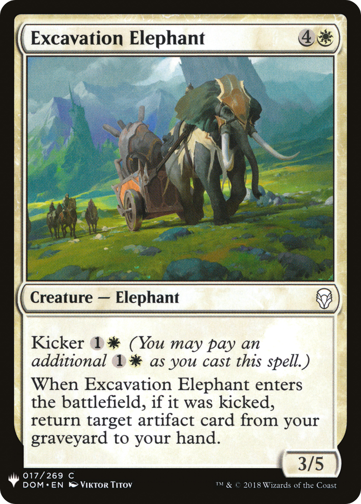 Excavation Elephant (LIST-DOM-17)