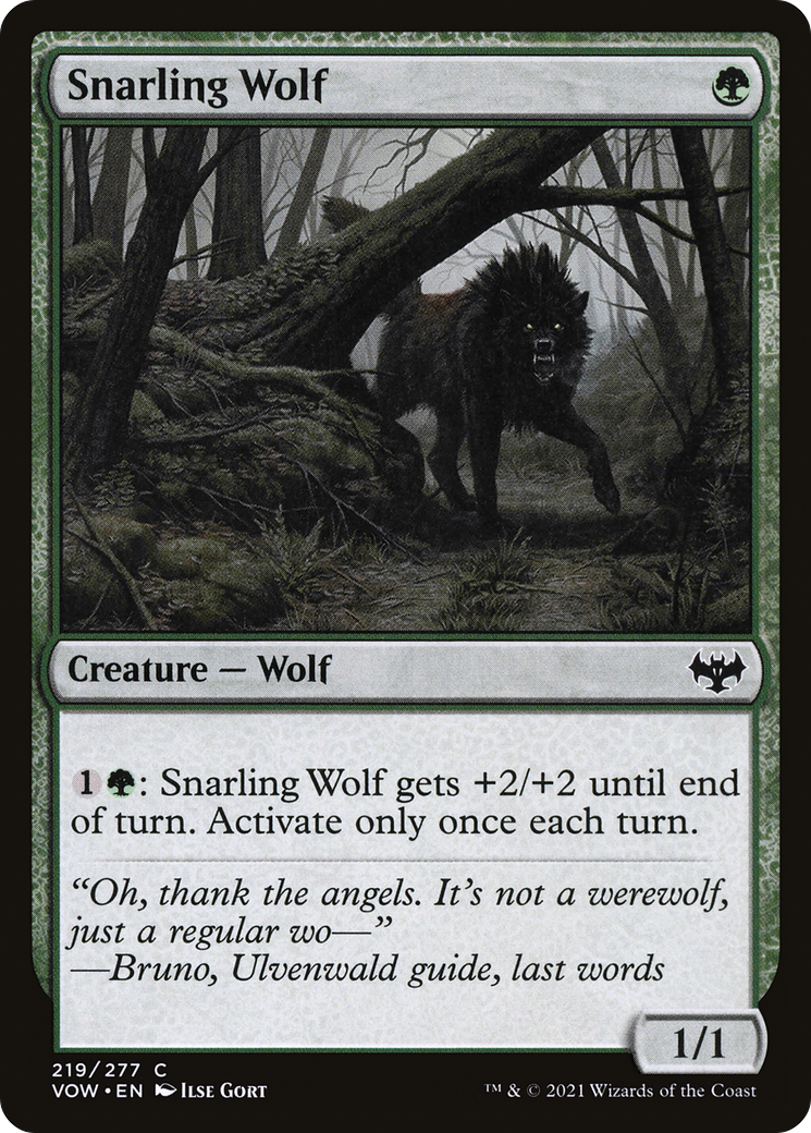 Snarling Wolf (VOW-219) (Foil)