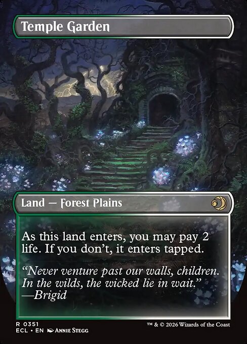 Temple Garden (Borderless) (ECL-351) (Foil)