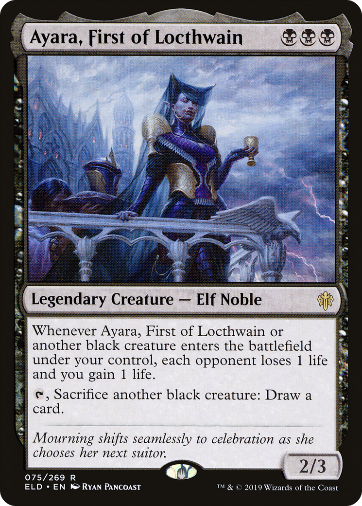 Ayara, First of Locthwain (ELD-075) (Foil)