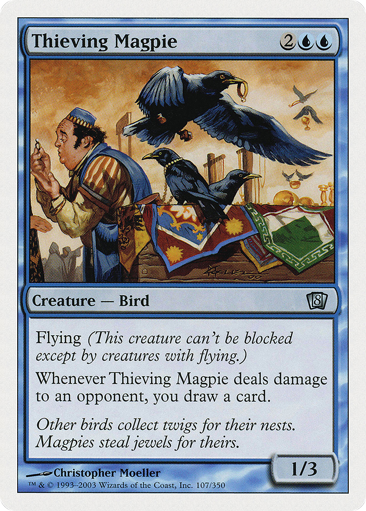 Thieving Magpie (8ED-107★) (Foil)