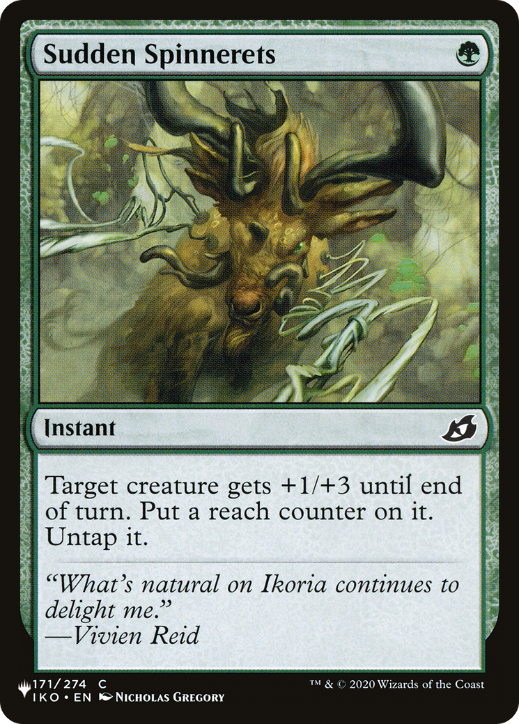 Sudden Spinnerets (LIST-IKO-171)