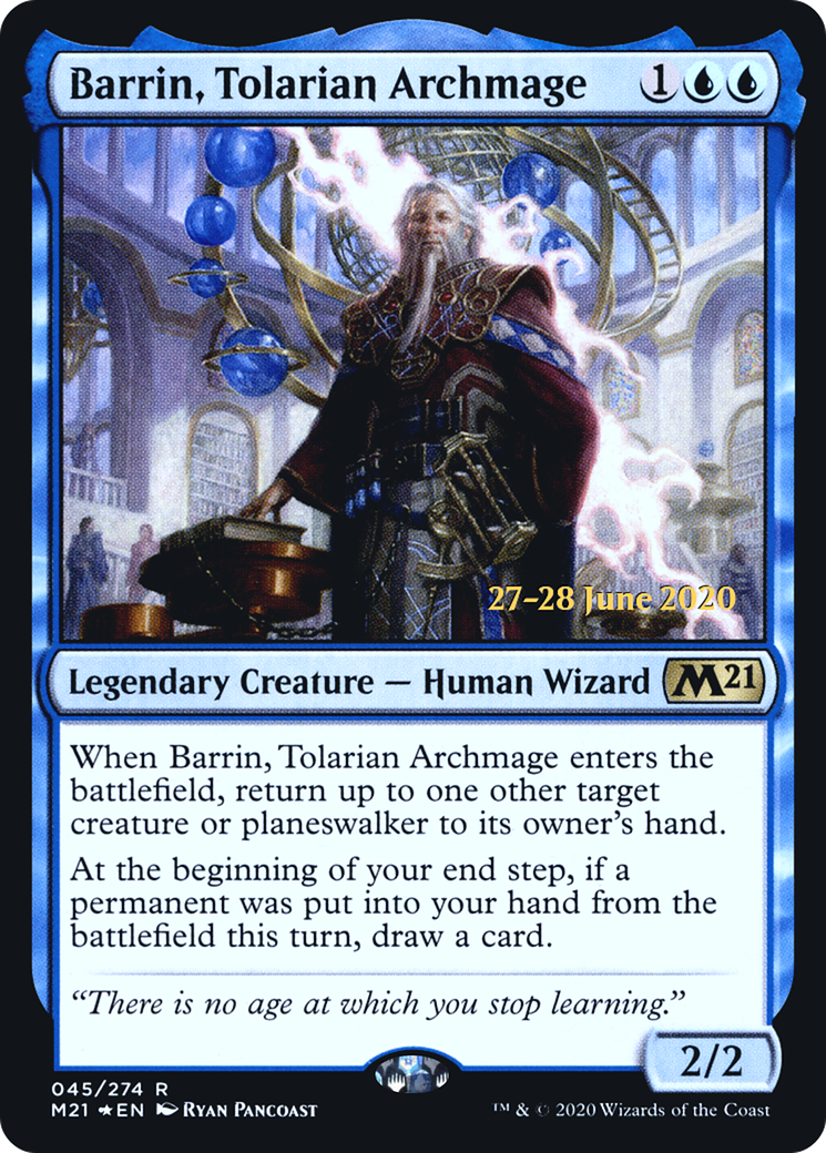 Barrin, Tolarian Archmage (PRE-45S) (Foil)